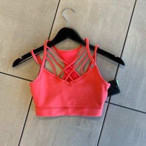 Red Glyder strapped sports bra XS